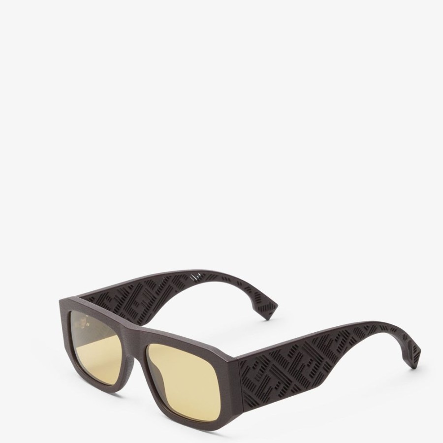 Herren Fendi Sonnenbrillen | Sonnenbrille Aus Acetat In Braun