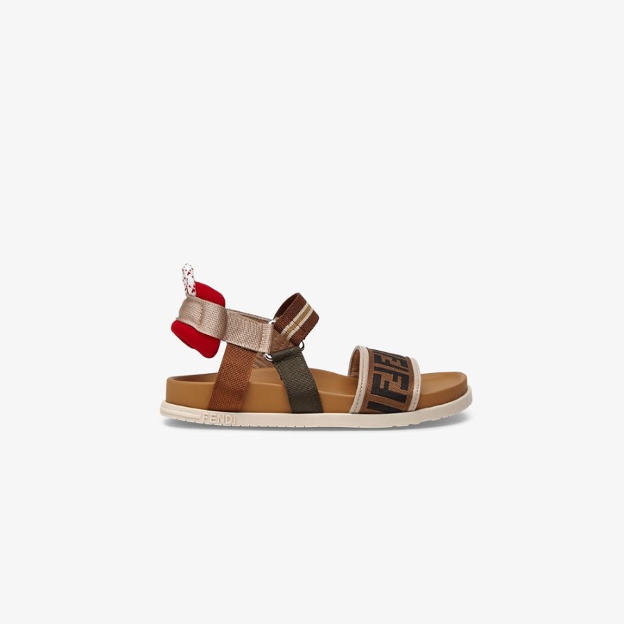 Kids Fendi Schuhe | Sandalen Junior-Unisex Aus Stoff