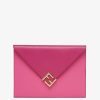 Damen Fendi Pochetten | Tasche Aus Zweifarbigem Leder In Fuchsia Und Dunkelrosa