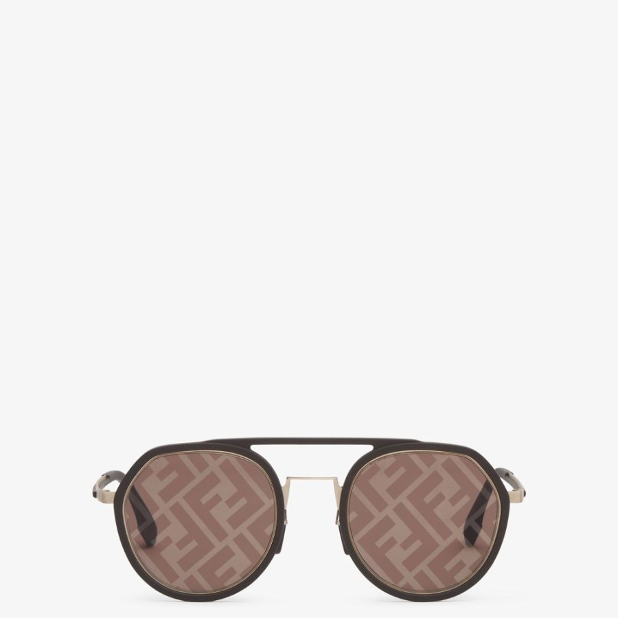 Herren Fendi Sonnenbrillen | Sonnenbrille In Braun