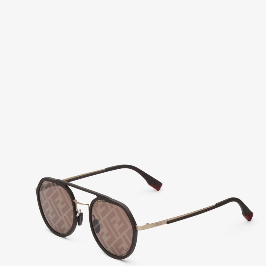 Herren Fendi Sonnenbrillen | Sonnenbrille In Braun