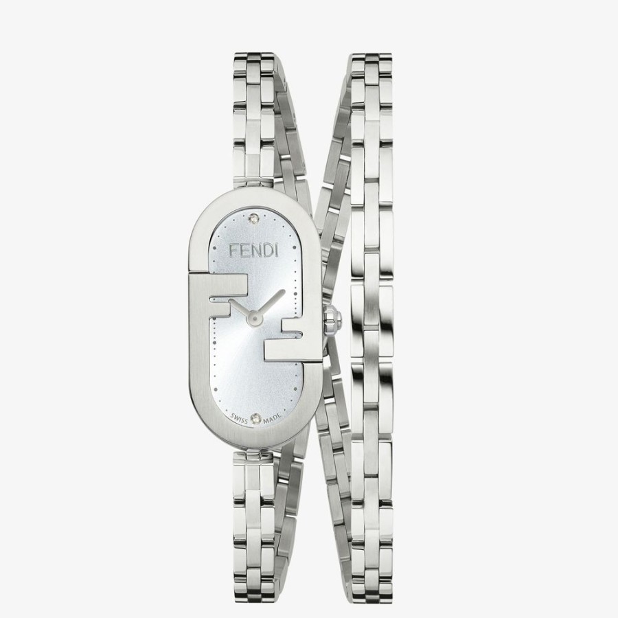 Damen Fendi Uhren | Ovale Armbanduhr 14,8 X 28,3 Mm Mit O'Lock-Logo