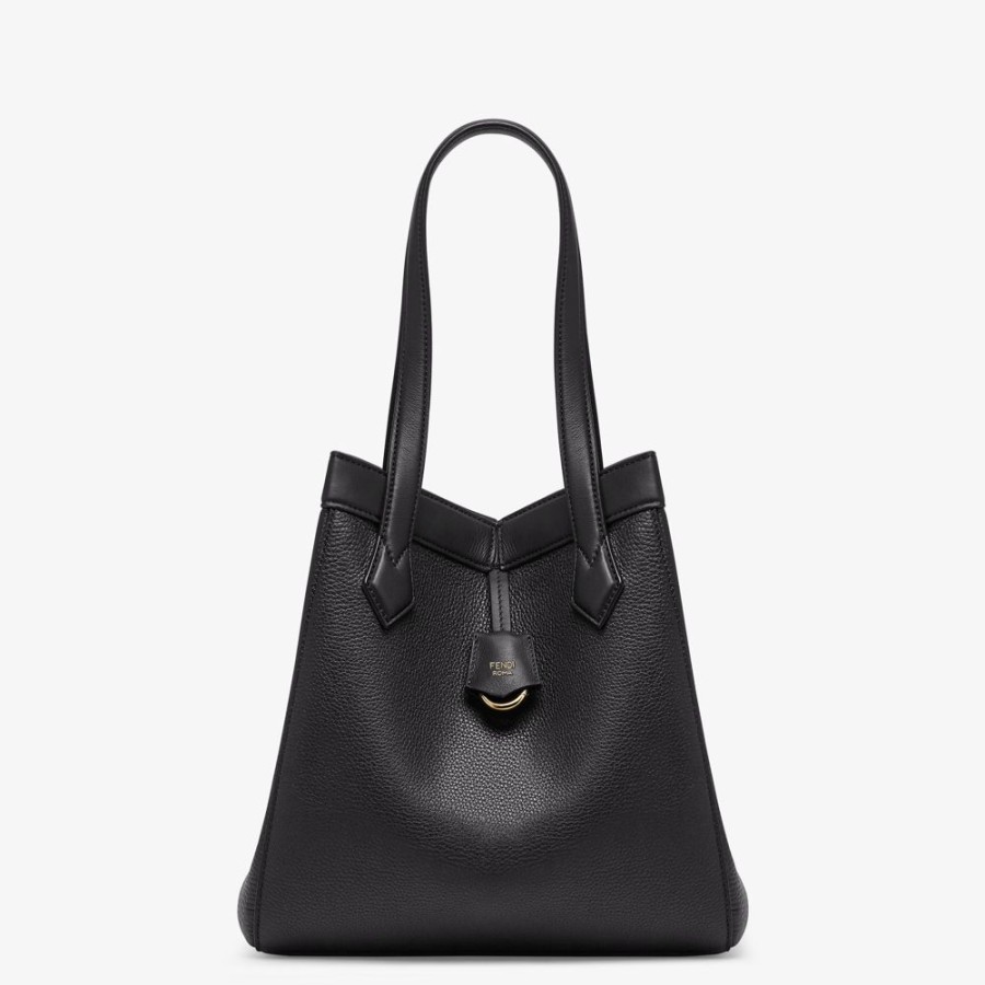 Damen Fendi Beuteltaschen | Wandelbare Tasche Aus Leder In Schwarz