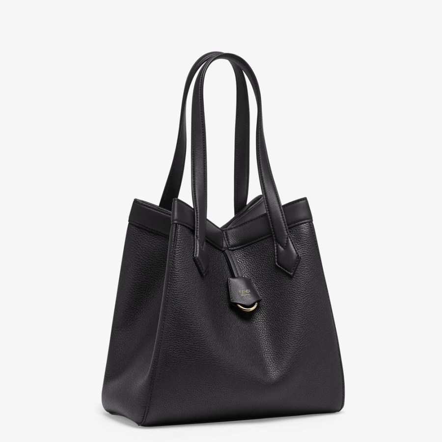 Damen Fendi Beuteltaschen | Wandelbare Tasche Aus Leder In Schwarz