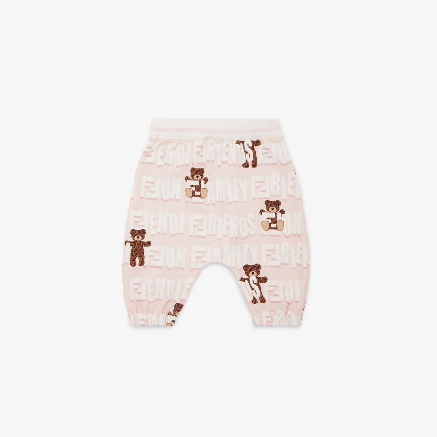 Kids Fendi Baby Junge | Baby-Hose Aus Sweatjersey Mit Mehrfarbigem Print