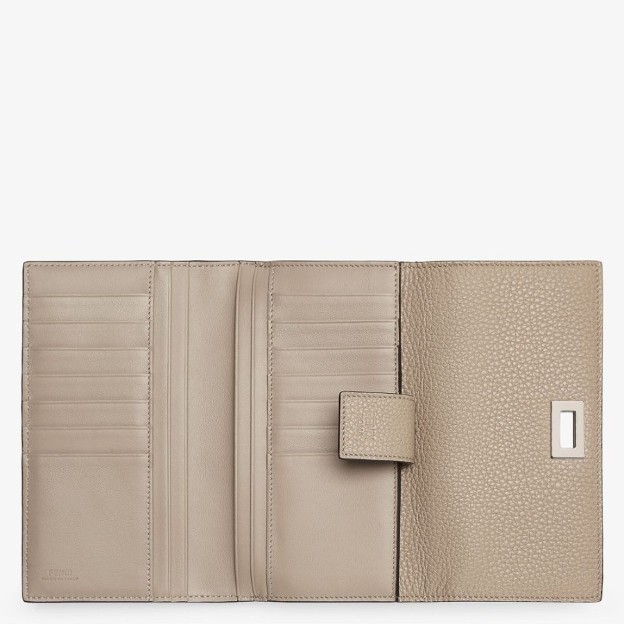 Damen Fendi Portemonnaies | Portemonnaie Aus Leder In Beige