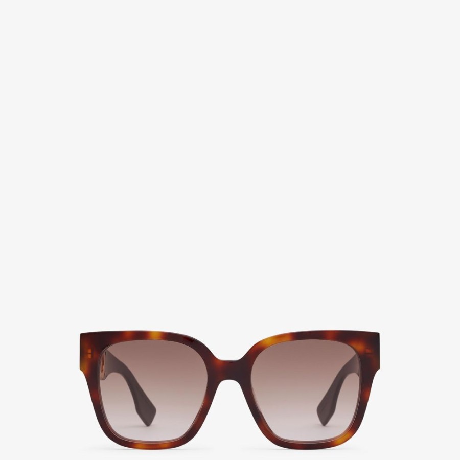 Damen Fendi Sonnenbrillen | Sonnenbrille Aus Acetat In Havana