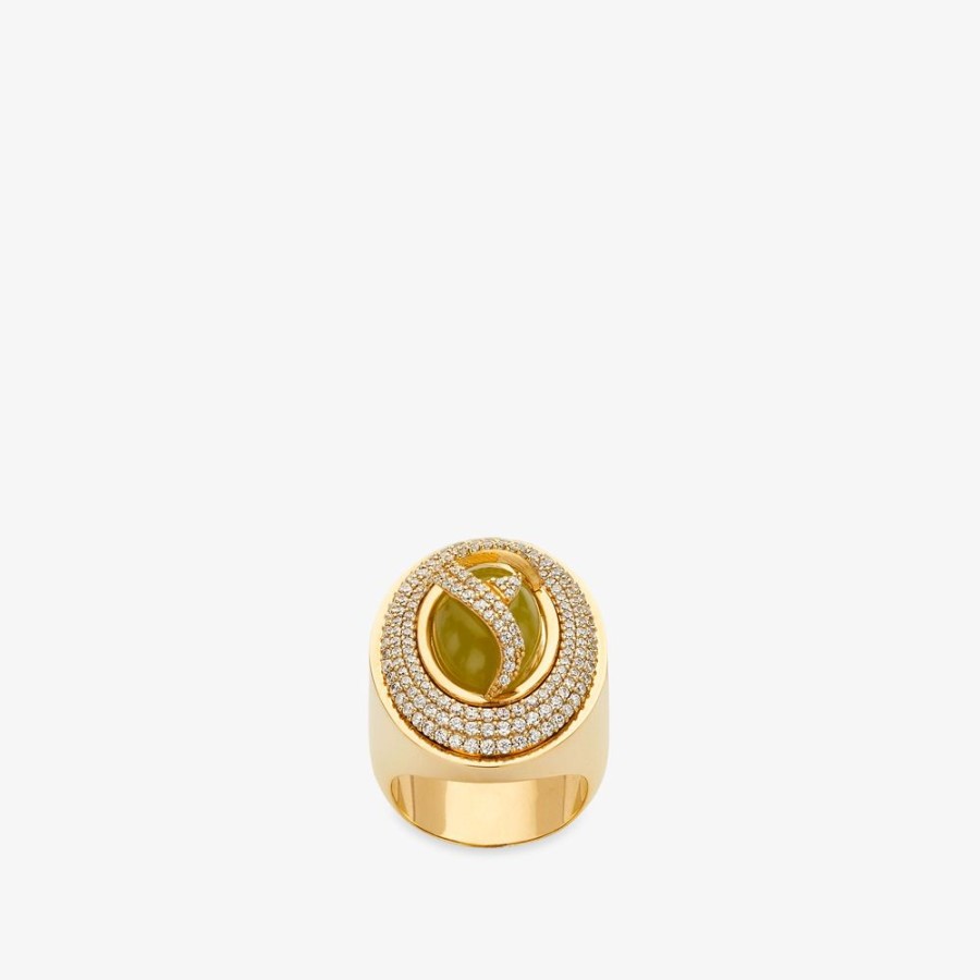 Damen Fendi Ringe | Ring Aus Metall, Goldfarben