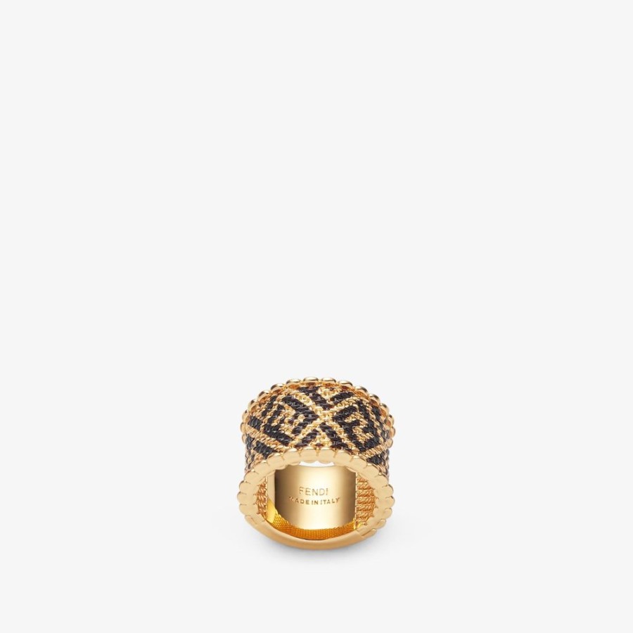 Damen Fendi Ringe | Ring Aus Metall, Goldfarben