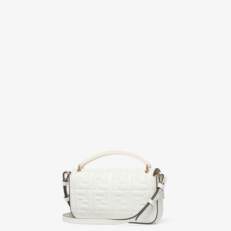 Damen Fendi Mini-Taschen | Pouch Aus Nappa In Weis