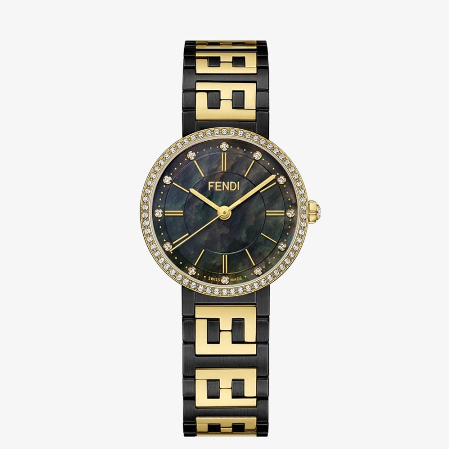 Damen Fendi Uhren | 29 Mm – Uhr Mit Ff-Logo Am Armband