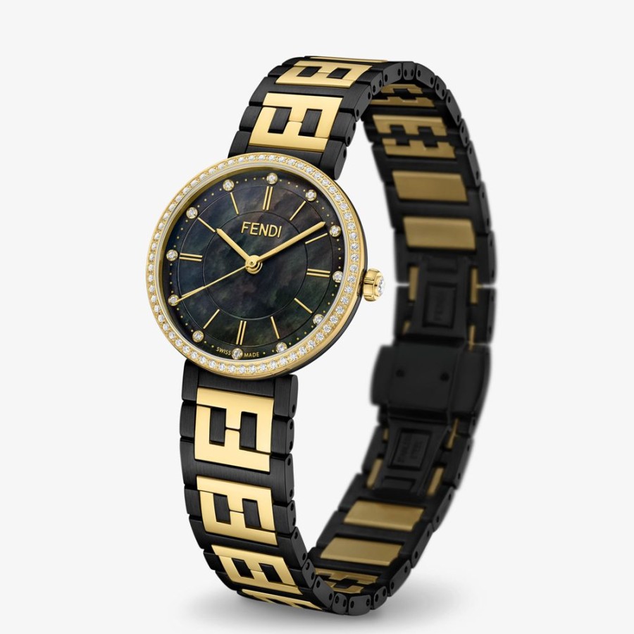 Damen Fendi Uhren | 29 Mm – Uhr Mit Ff-Logo Am Armband