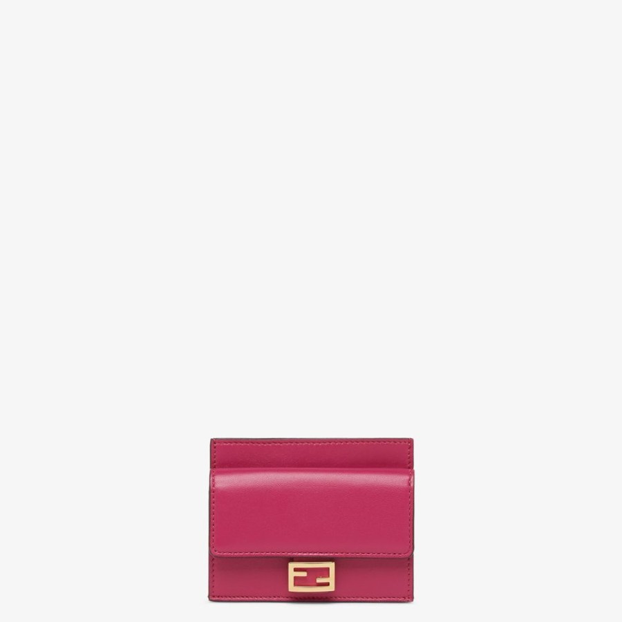 Damen Fendi Kartenetuis Und Kleine Accessoires | Kartenetui Aus Nappaleder In Fuchsia