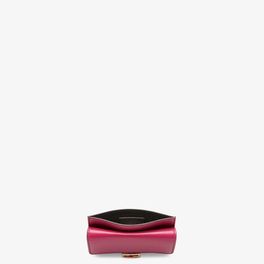 Damen Fendi Kartenetuis Und Kleine Accessoires | Kartenetui Aus Nappaleder In Fuchsia