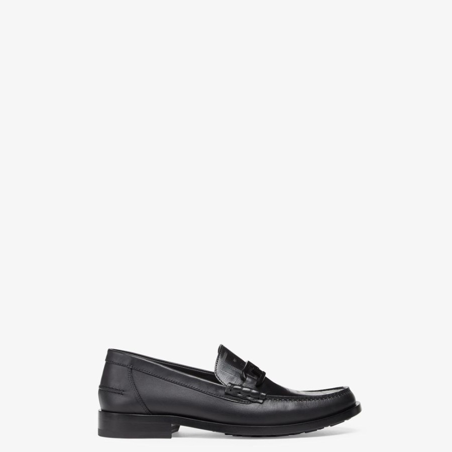 Herren Fendi Loafer | Loafer Aus Leder In Schwarz