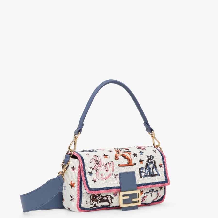 Damen Fendi Schulter- Und Crossbody-Taschen | Tasche Mit „Fendi Astrology"-Stickerei