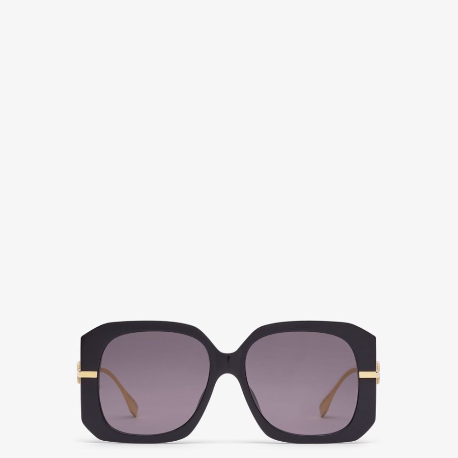 Damen Fendi Sonnenbrillen | Sonnenbrille Aus Acetat In Schwarz