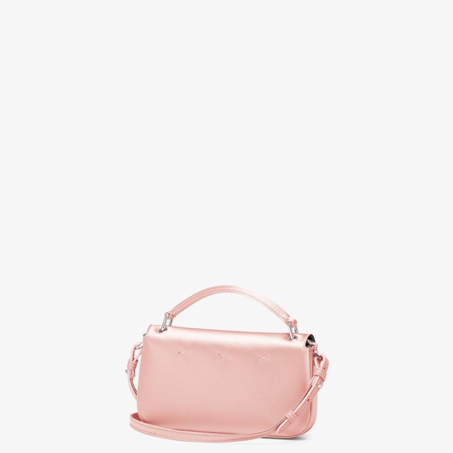 Damen Fendi Mini-Taschen | Pochette Aus Seide In Rosa