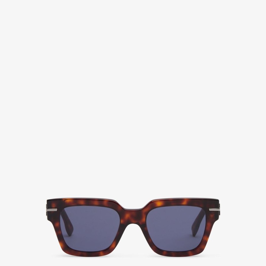 Herren Fendi Sonnenbrillen | Sonnenbrille Aus Acetat In Havanna Rot