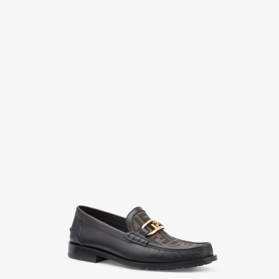 Herren Fendi Loafer | Loafer Aus Leder In Schwarz