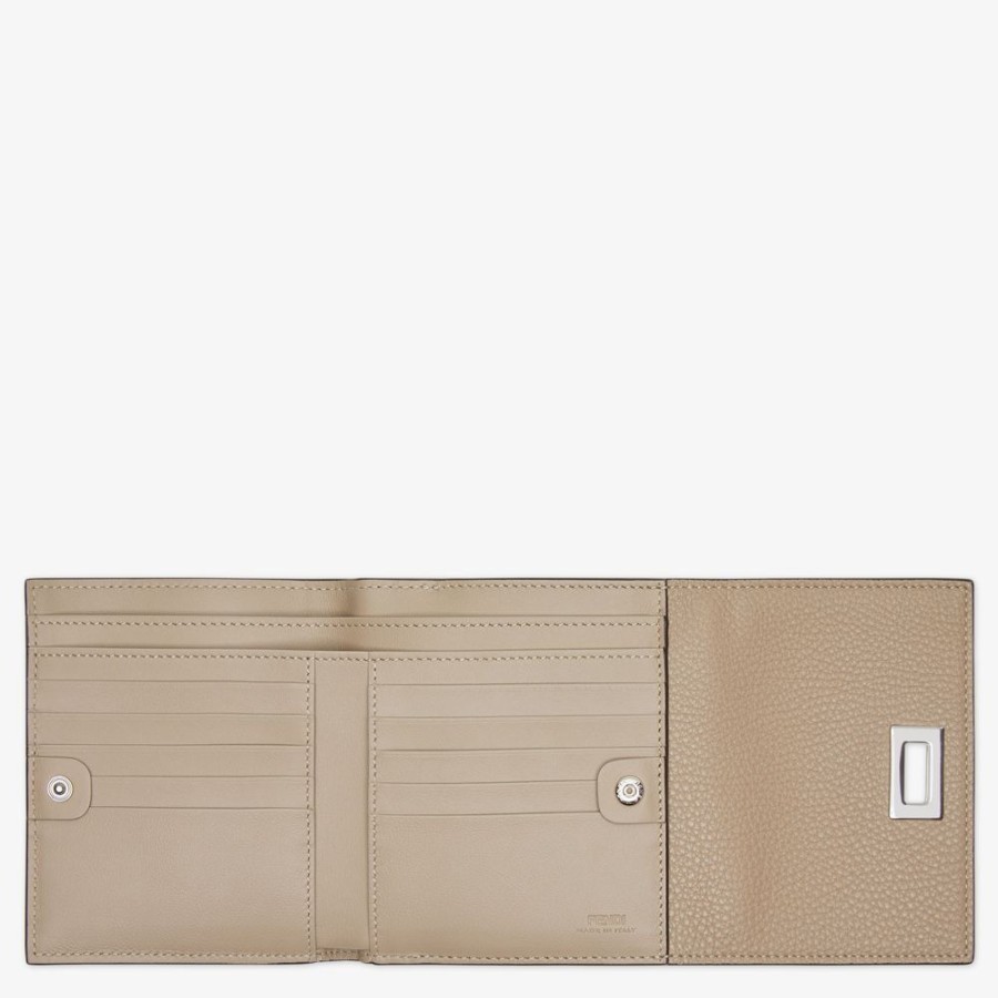 Damen Fendi Portemonnaies | Portemonnaie Aus Leder In Beige