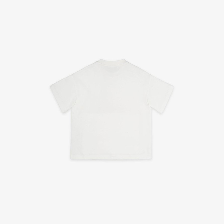 Kids Fendi Ready To Wear | T-Shirt Fendi By Marc Jacobs Aus Maschengewebe In Weis