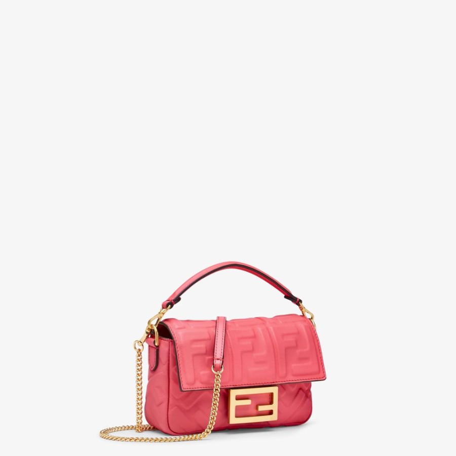 Damen Fendi Mini-Taschen | Tasche Aus Nappaleder In Rosa