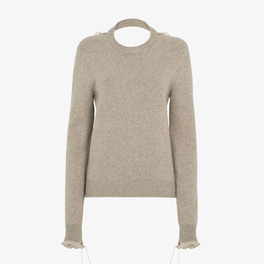 Damen Fendi Anzuge Und Sets | Pullover Aus Kaschmir In Beige