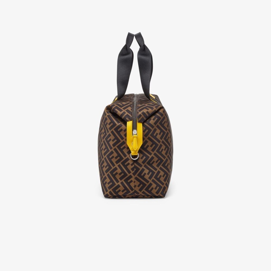 Kids Fendi Accessoires | Weekend Bag Aus Nylon Mit Fendi Roma-Print