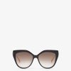 Damen Fendi Sonnenbrillen | Sonnenbrille Aus Azetat In Schwarz Und Metall