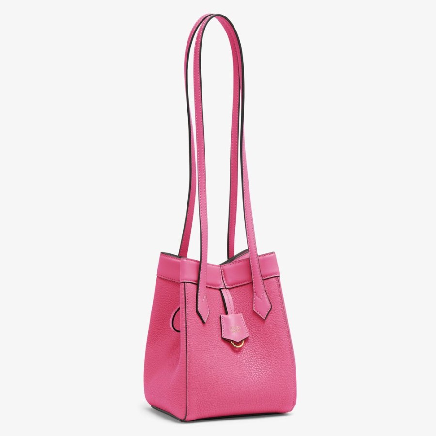 Damen Fendi Mini-Taschen | Wandelbare Minibag Aus Leder In Fuchsia