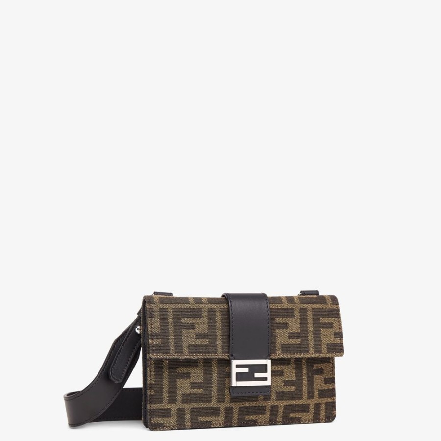 Herren Fendi Pochettes Und Handyhullen | Tasche Aus Ff-Jacquard