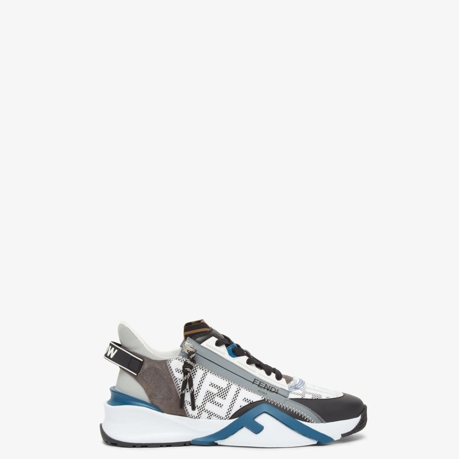 Herren Fendi Sneakers | Low-Top Aus Lycra® In Weis