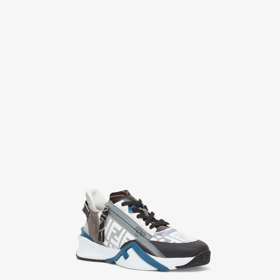 Herren Fendi Sneakers | Low-Top Aus Lycra® In Weis