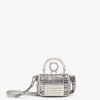 Damen Fendi Miniature Taschen | Minibag Fendi By Marc Jacobs Aus Nubukleder In Grau