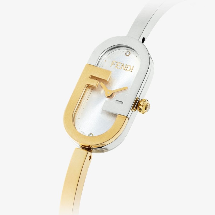 Damen Fendi Uhren | Ovale Armbanduhr 14,8 X 28,3 Mm Mit O'Lock-Logo