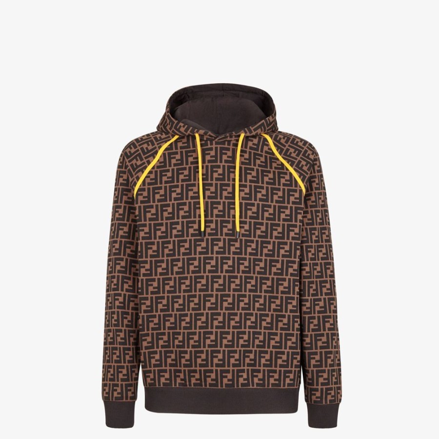 Herren Fendi Sweatshirts | Sweatshirt Aus Baumwolle In Braun