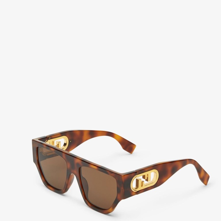 Damen Fendi Sonnenbrillen | Sonnenbrille Aus Acetat In Havanafarben