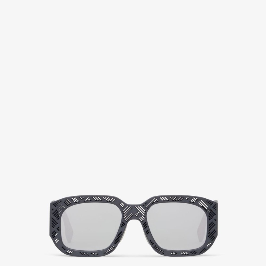 Herren Fendi Sonnenbrillen | Sonnenbrille Aus Acetat In Grau