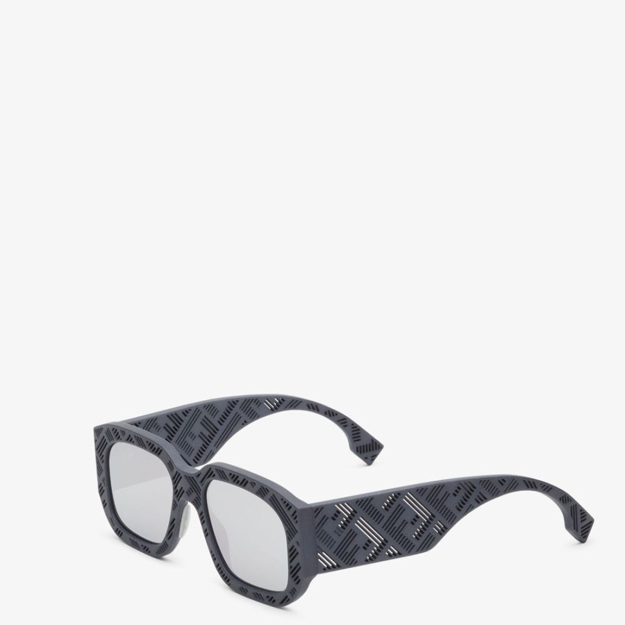 Herren Fendi Sonnenbrillen | Sonnenbrille Aus Acetat In Grau