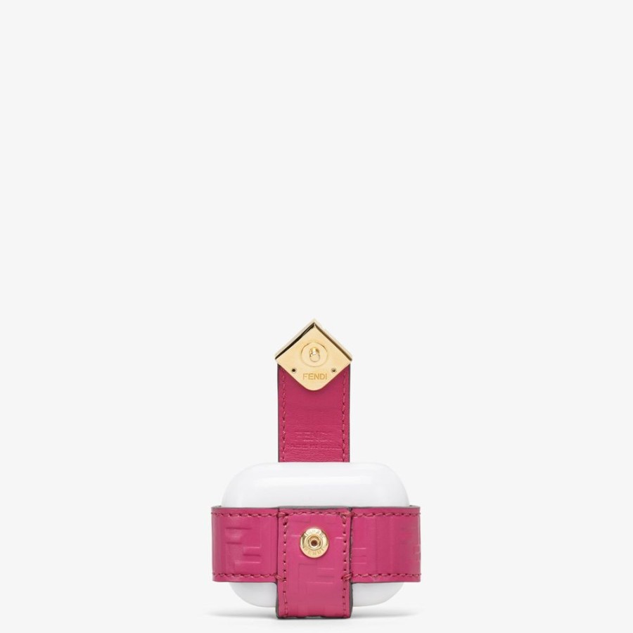 Damen Fendi Handyhullen | Charm Aus Leder In Fuchsia