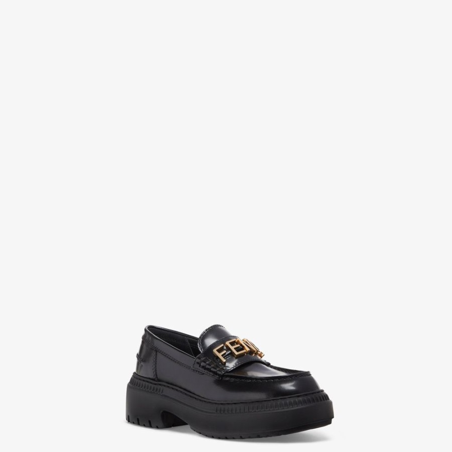 Damen Fendi Clogs Und Slippers | Loafer Aus Leder In Schwarz