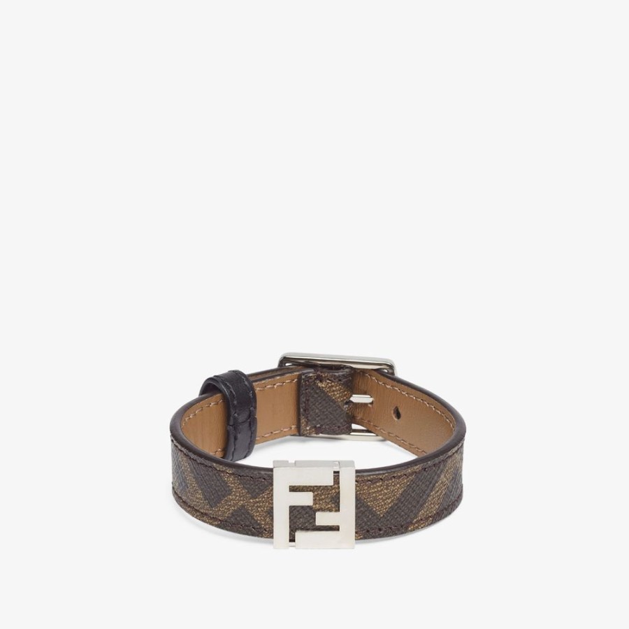 Herren Fendi Armbander | Armband In Braun