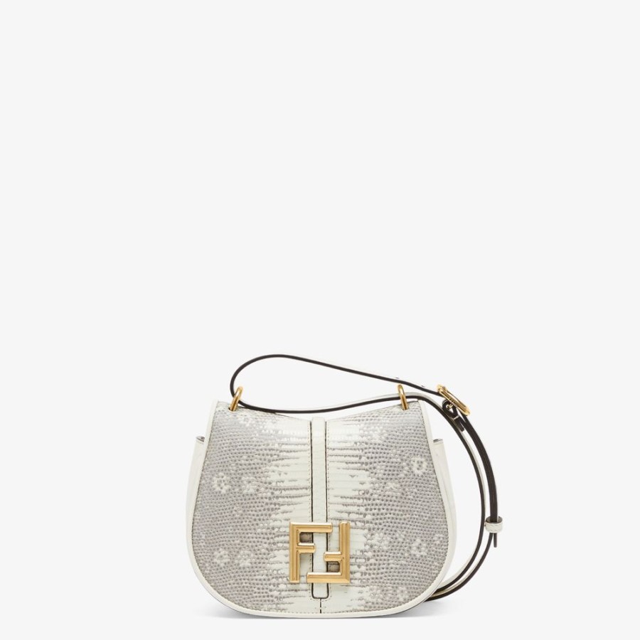 Damen Fendi Schulter- Und Crossbody-Taschen | Tasche Aus Eidechsenleder In Weis