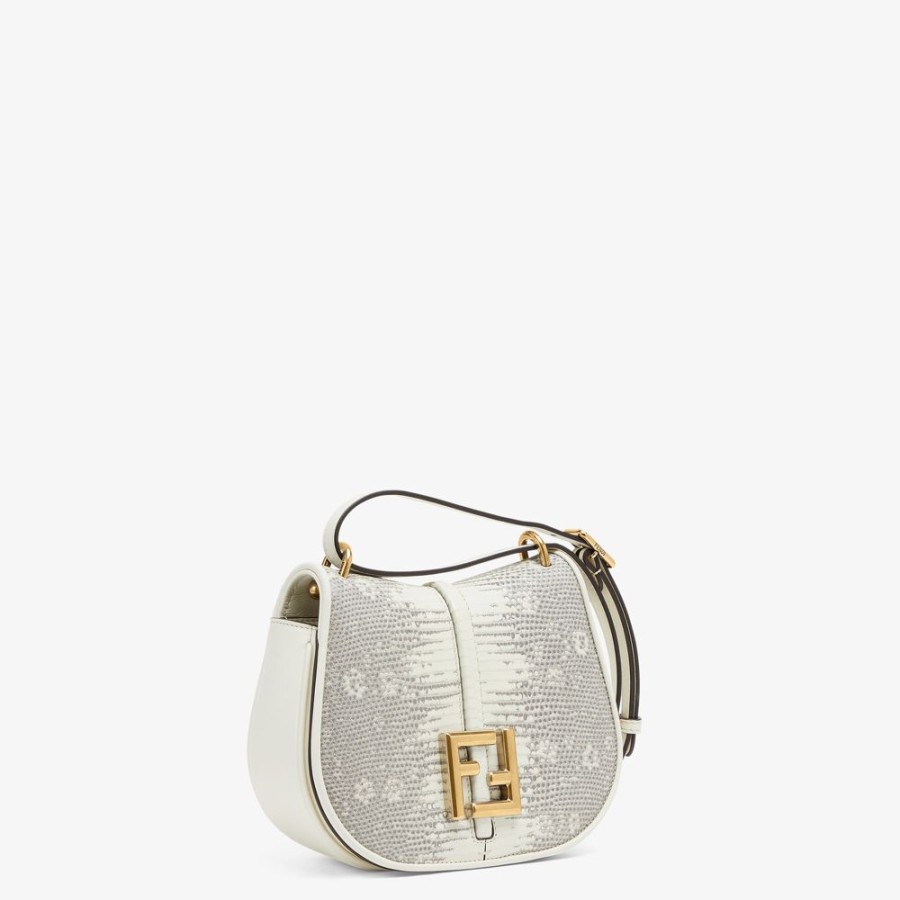 Damen Fendi Schulter- Und Crossbody-Taschen | Tasche Aus Eidechsenleder In Weis