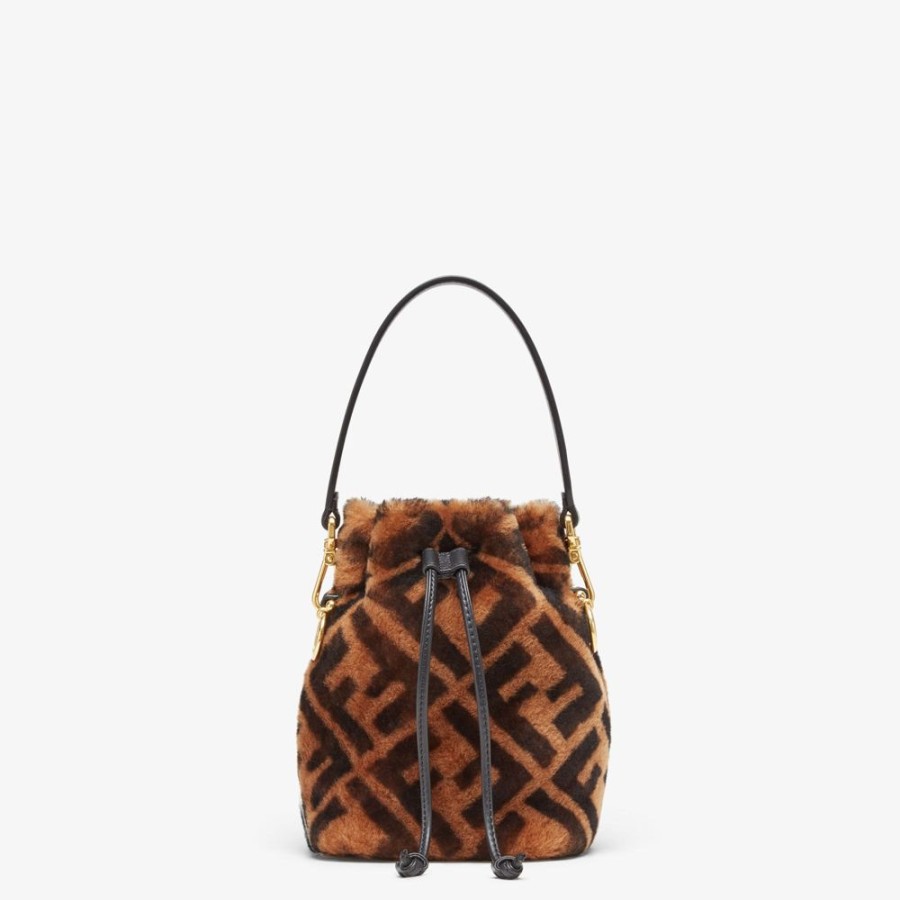 Damen Fendi Mini-Taschen | Mini-Tasche Aus Braunem Schaffell