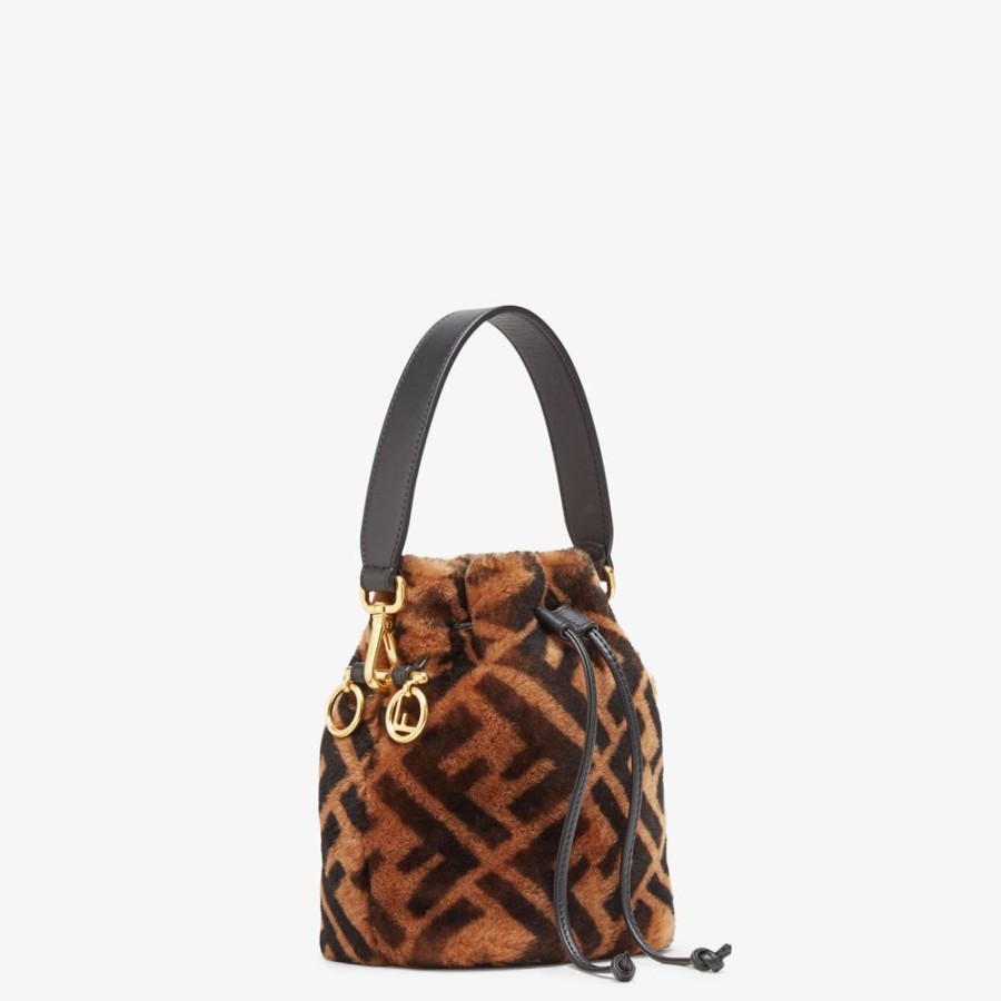 Damen Fendi Mini-Taschen | Mini-Tasche Aus Braunem Schaffell