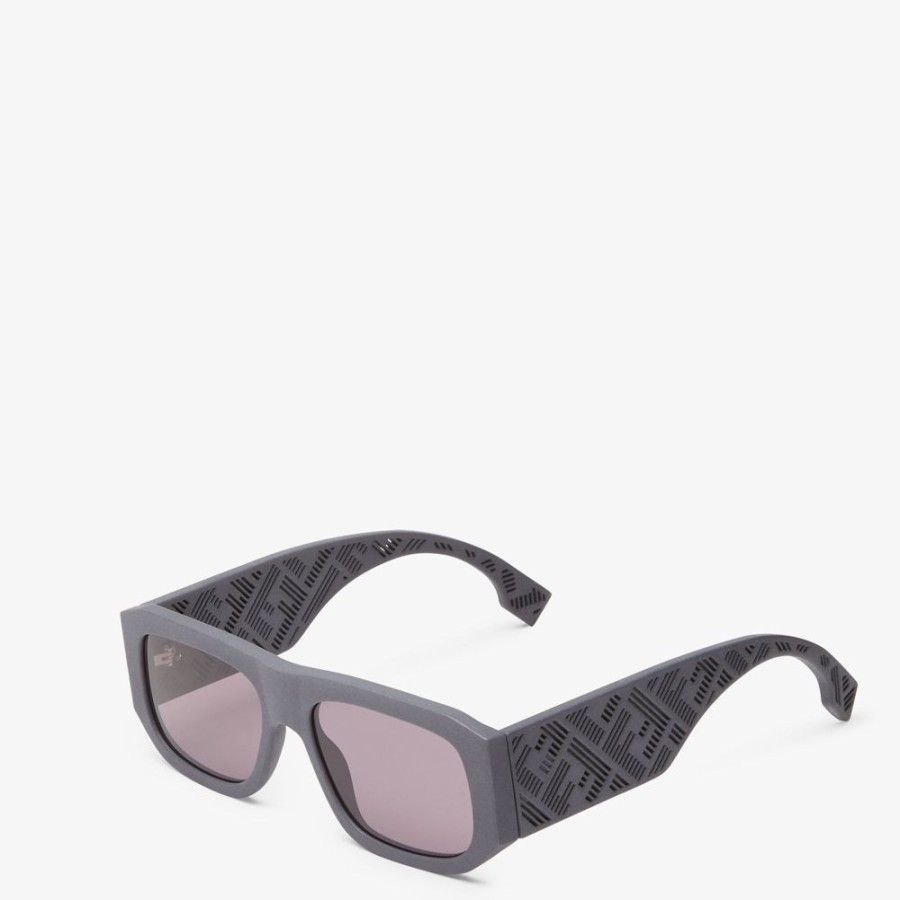 Herren Fendi Sonnenbrillen | Sonnenbrille Aus Acetat In Grau