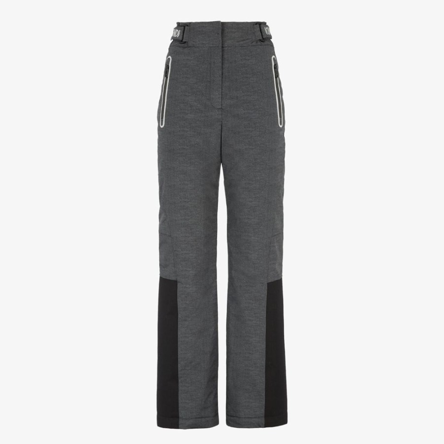 Damen Fendi Skiwear | Hose Aus Nylon In Grau