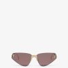 Damen Fendi Sonnenbrillen | Sonnenbrille Aus Metall In Gold-Optik